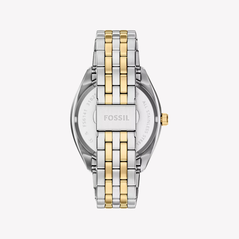 Campbell Three-Hand Day-Date Two-Tone Stainless Steel Watch