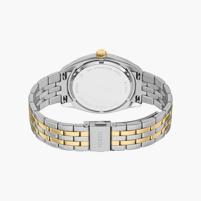 Campbell Three-Hand Day-Date Two-Tone Stainless Steel Watch