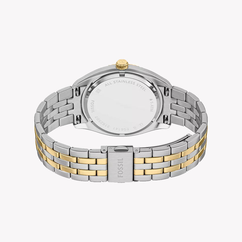 Campbell Three-Hand Day-Date Two-Tone Stainless Steel Watch