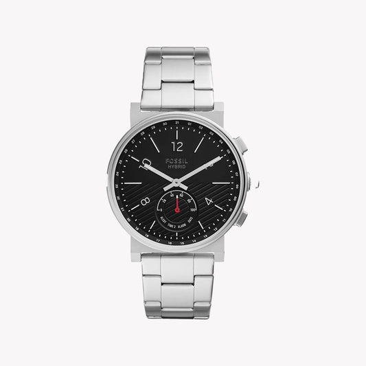 Fossil Men's Stainless Steel Black Dial Watch | Ftw1188