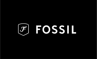 Fossil logo on black bacground