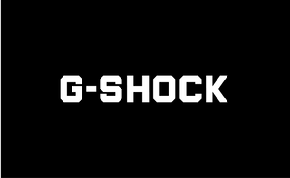 G-shock logo on black