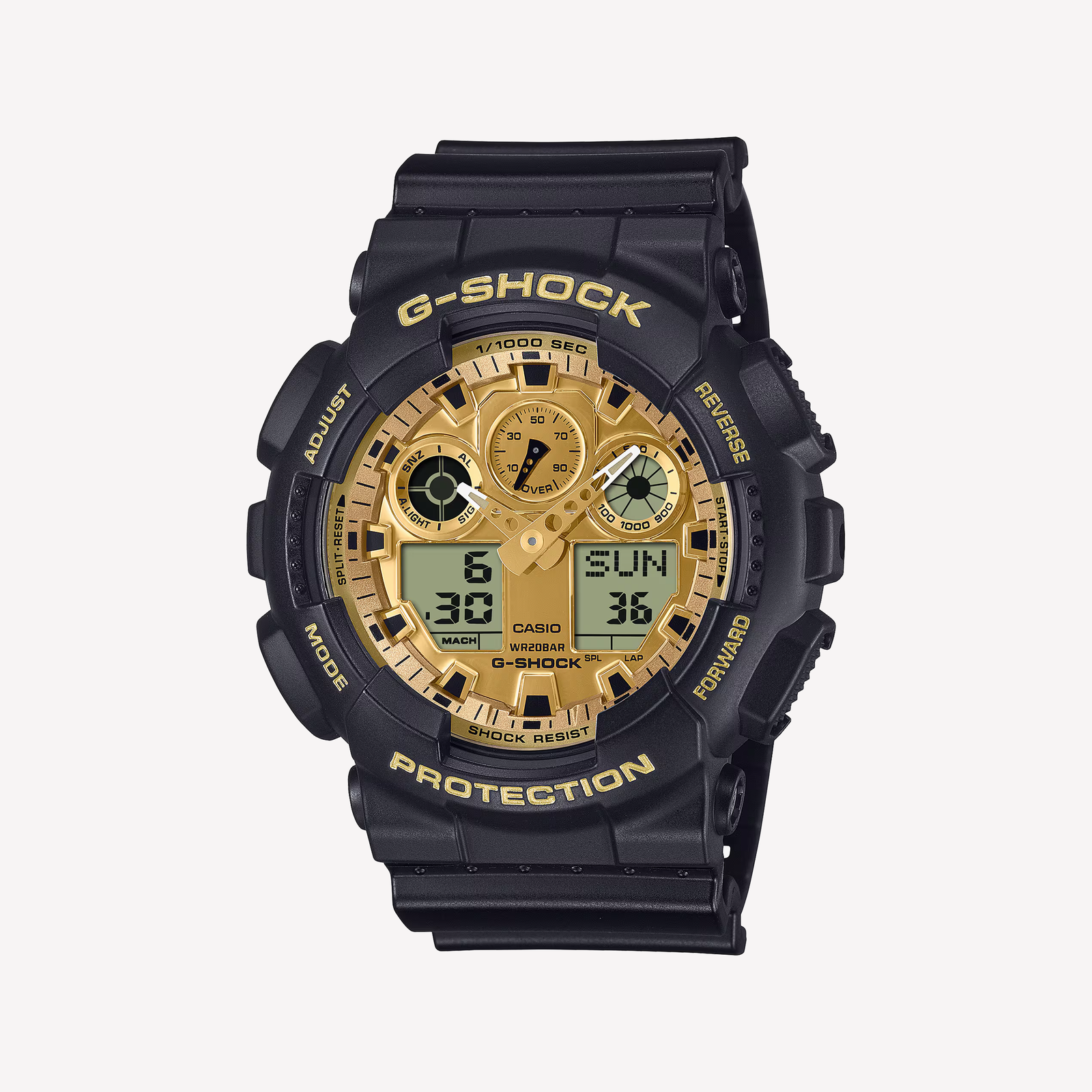 G-SHOCK GA-100GGB-1A9ER Black and Gold Men's Watch