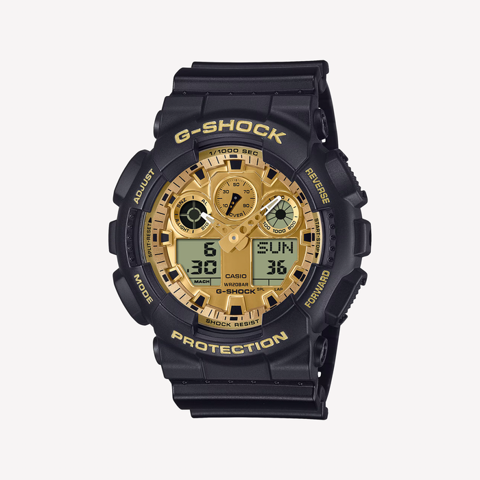 G-SHOCK GA-100GGB-1A9ER Black and Gold Men's Watch