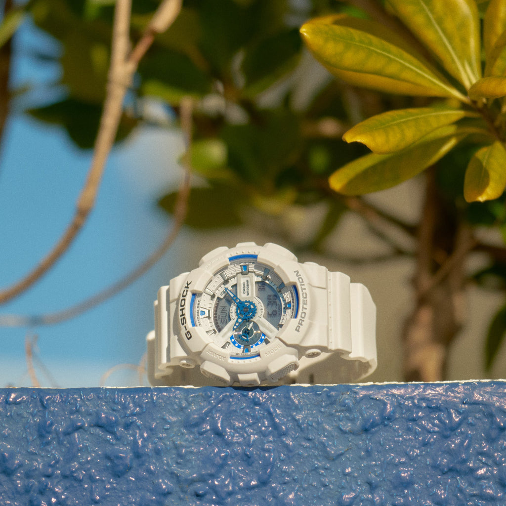 Casio G-Shock Men's White Resin Watch | Ga-110hds-7aer