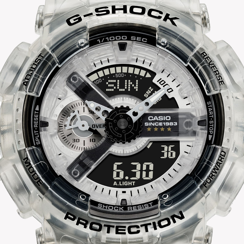 CASIO G-SHOCK GA-114RX-7A BOLD ADVENTURE - MONTRE ÉLÉGANTE EN RÉSINE BLANCHE AVEC AFFICHAGE NUMÉRIQUE-ANALOGIQUE