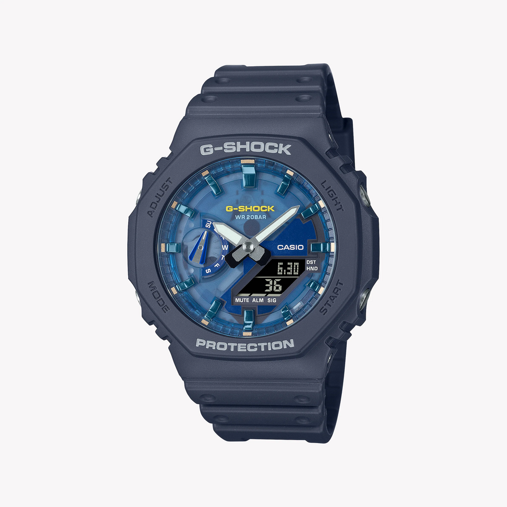 Casio G-Shock Men's Blue Resin Watch | Ga-2100as-2aer by i-watch