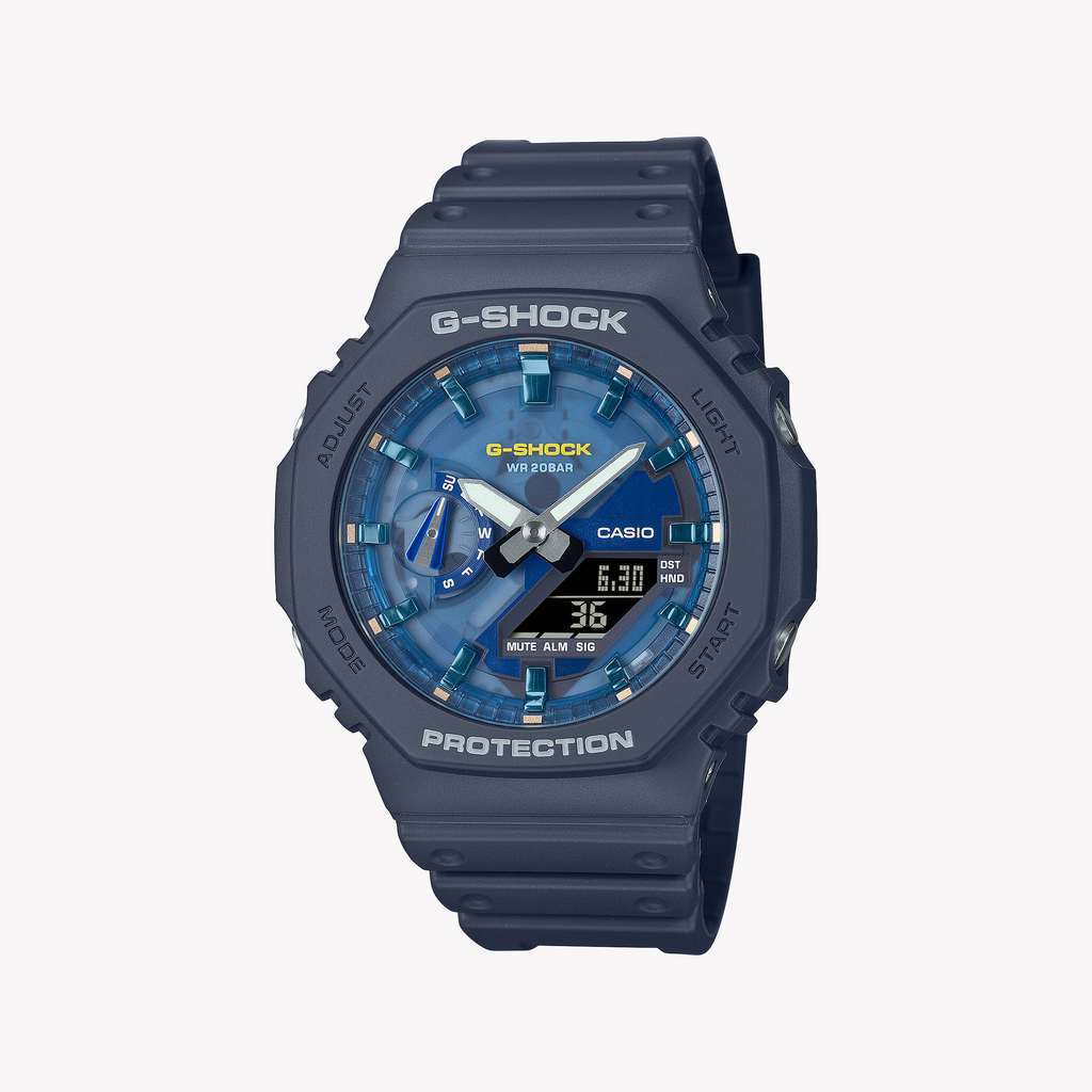 Casio G-Shock Men's Blue Resin Watch | Ga-2100as-2aer