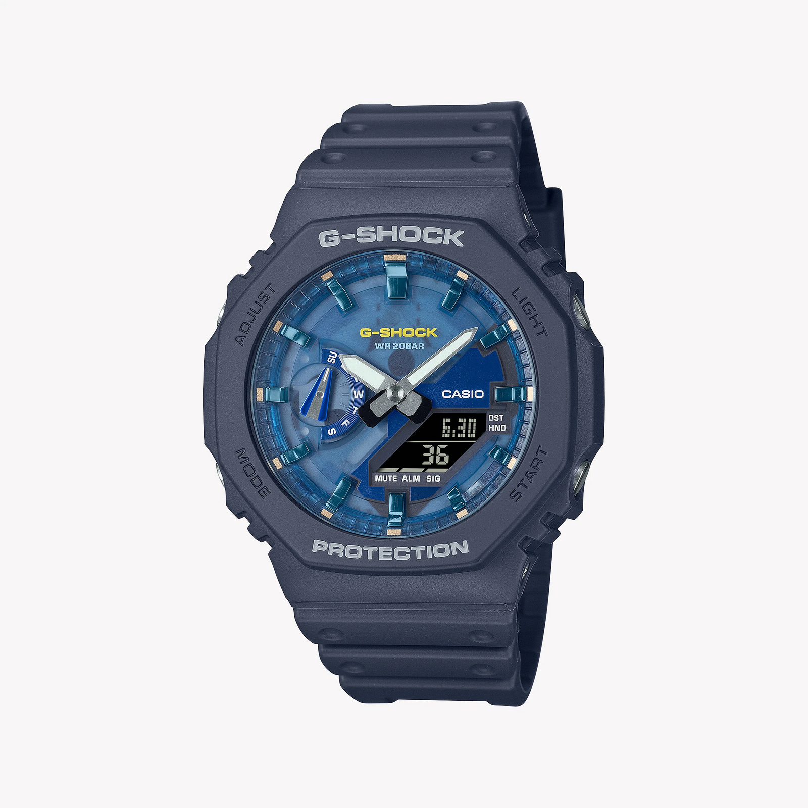 Casio G-Shock Men's Blue Resin Watch | Ga-2100as-2aer by i-watch