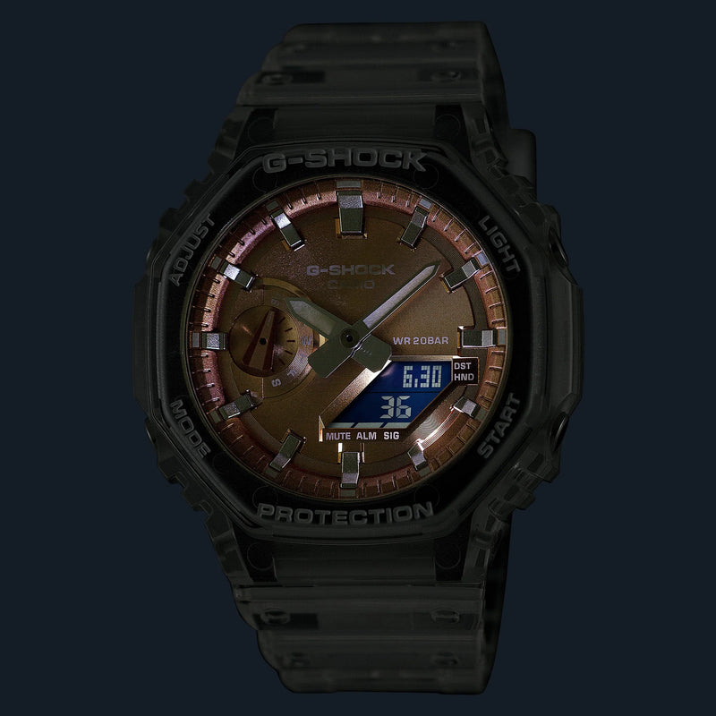 Casio Men's Transparent Resin Watch | Ga-2100bm-7a5er by i-watch