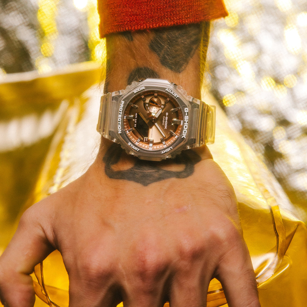 Casio Men's Transparent Resin Watch | Ga-2100bm-7a5er