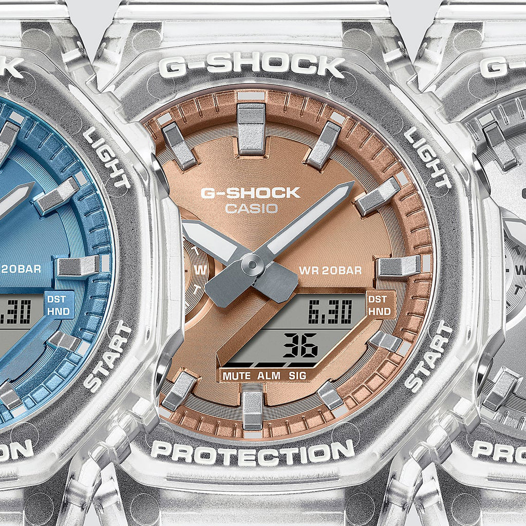 Casio Men's Transparent Resin Watch | Ga-2100bm-7a5er