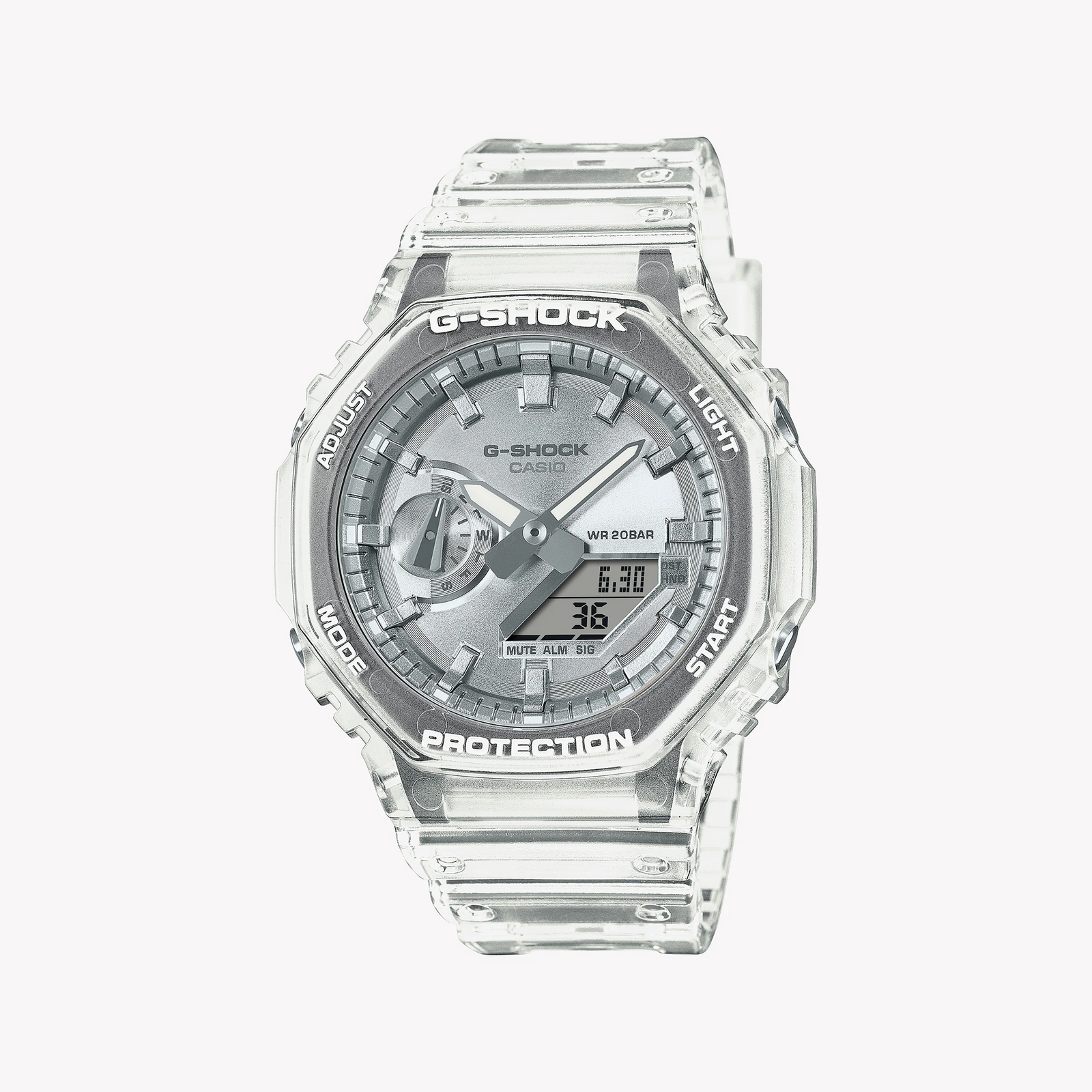 Casio Men's Transparent, Resin | Ga-2100bm-7a8er by i-watch