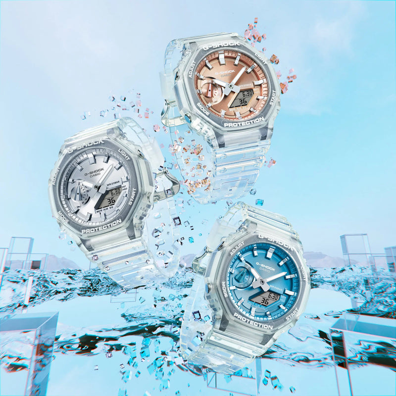 Casio Men's Transparent, Resin | Ga-2100bm-7a8er by i-watch