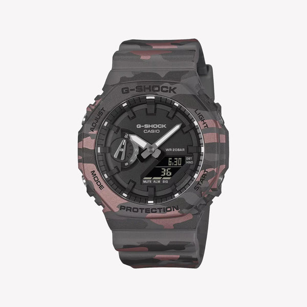 G-Shock GA-2100CM-8AER Grey Camouflage Watch