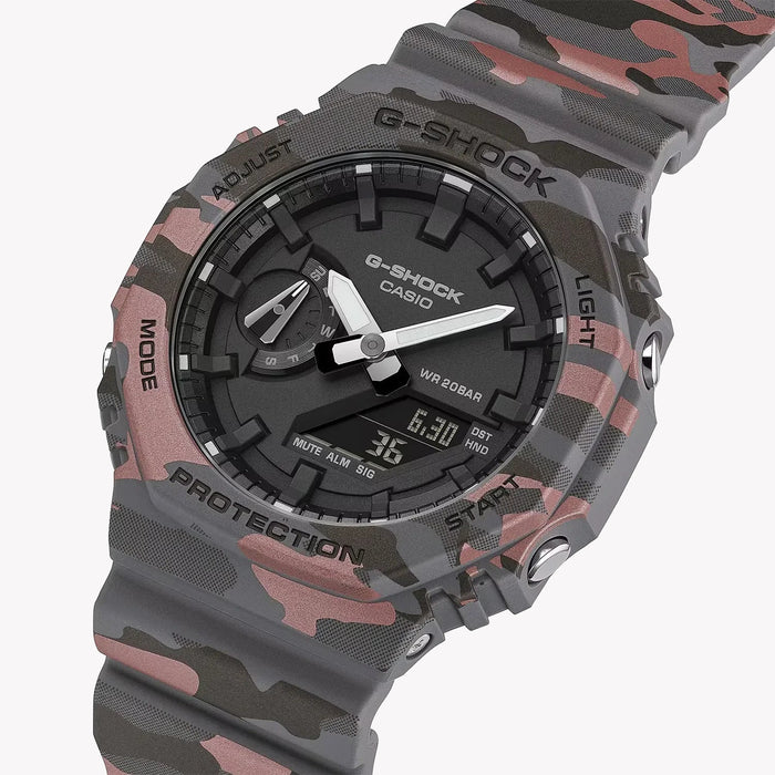 G-Shock GA-2100CM-8AER Grey Camouflage Watch
