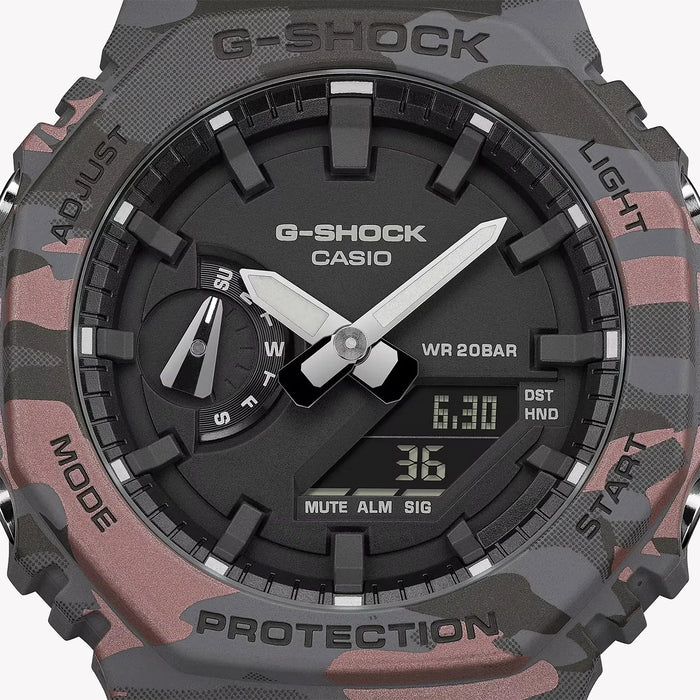 G-Shock GA-2100CM-8AER Grey Camouflage Watch