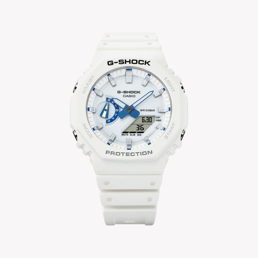 Casio G-Shock Men's White Resin Watch | Ga-2100hds-7aer