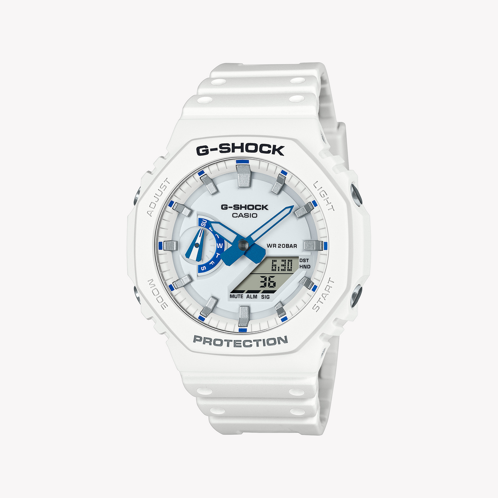 Casio G-Shock Men's White Resin Watch | Ga-2100hds-7aer