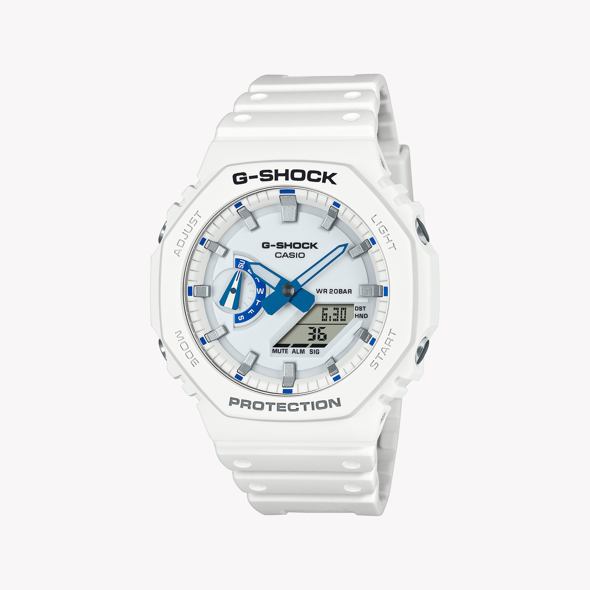 CASIO G-SHOCK Men's White Resin Watch | GA-2100HDS-7AER – i-Watch