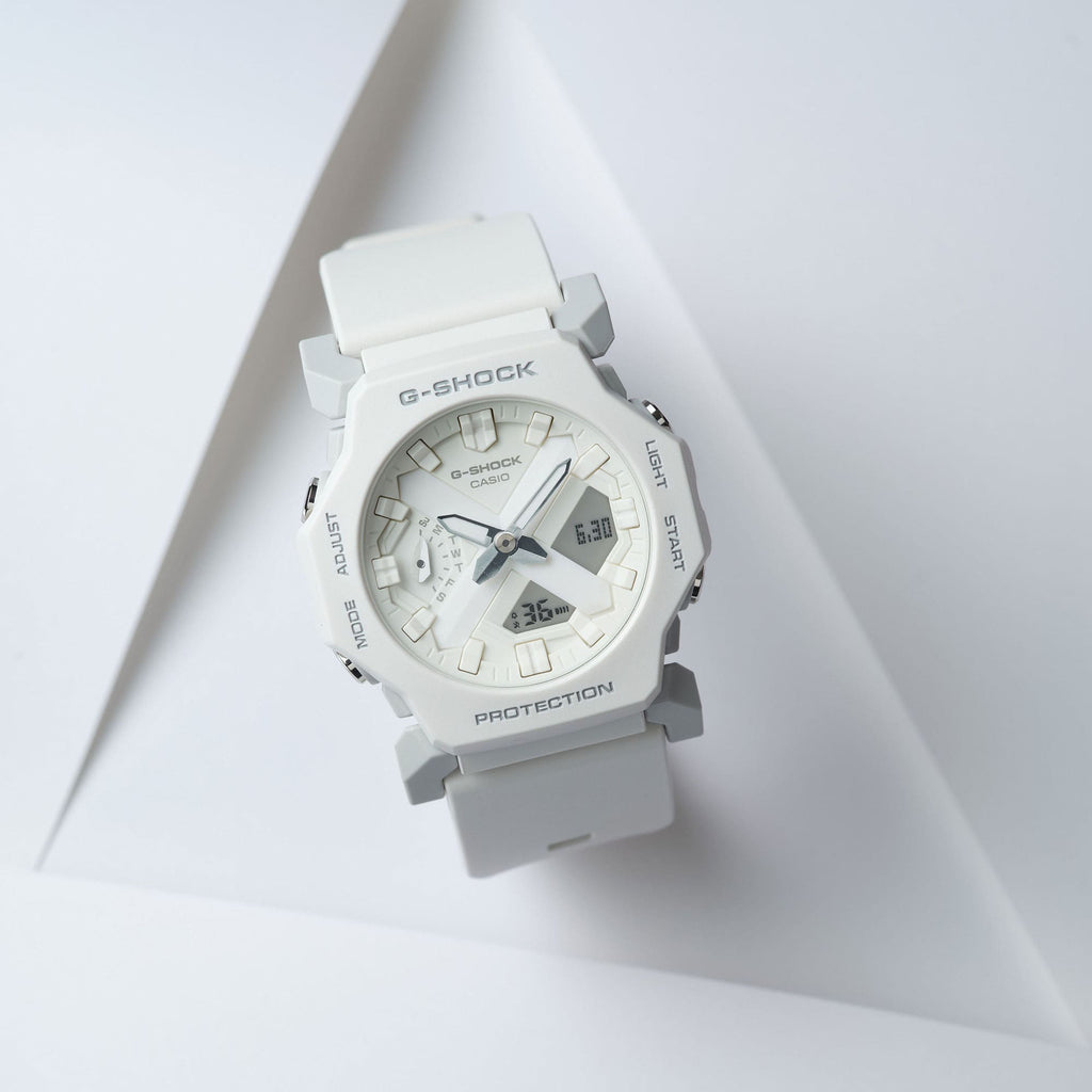 Casio G-Shock Men's White Resin Watch, Analog | Ga-2300-7aer