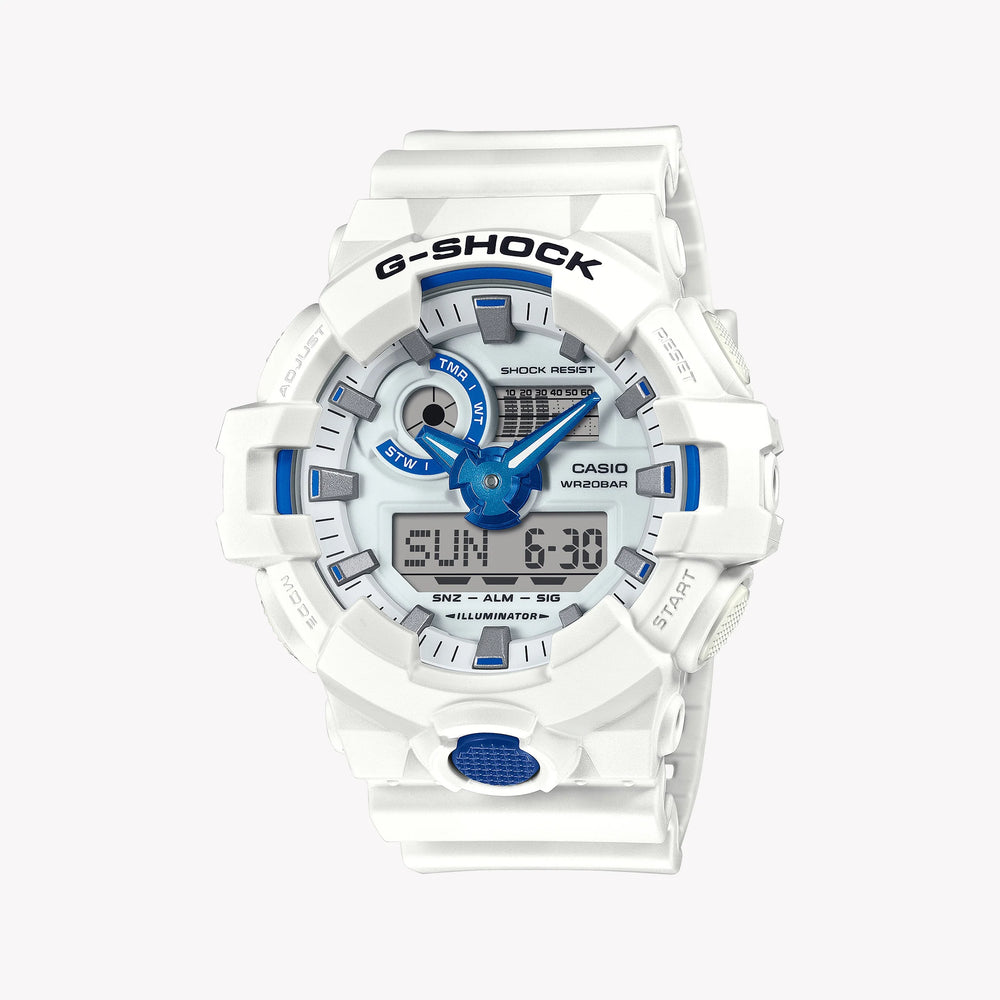 CASIO G-SHOCK Men's White Resin Watch | GA-700HDS-7AER by i-watch