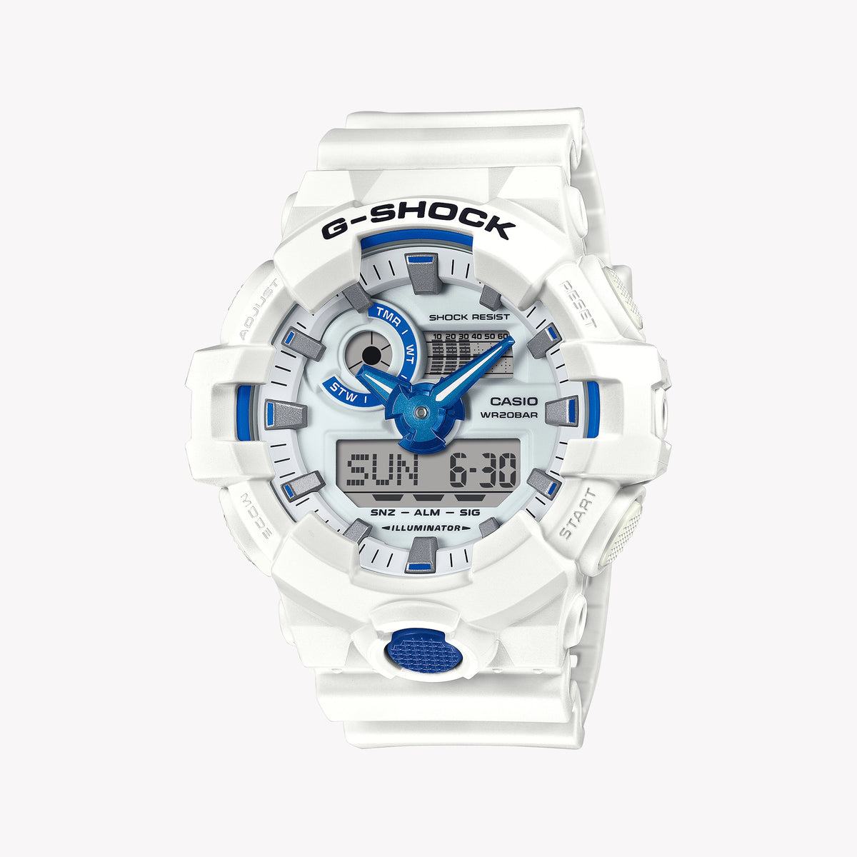 CASIO G-SHOCK Men's White Resin Watch | GA-700HDS-7AER