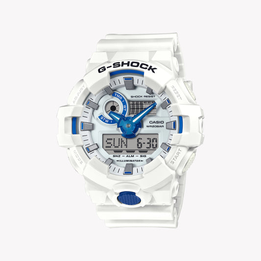 CASIO G-SHOCK Men's White Resin Watch | GA-700HDS-7AER