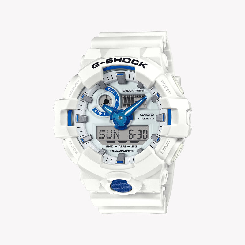 CASIO G-SHOCK Men's White Resin Watch | GA-700HDS-7AER by i-watch