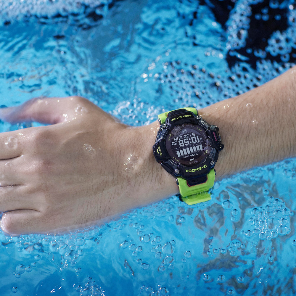 Casio Men's Black Resin Watch, Yellow Band | Gbd-H2000-1a9er by i-watch