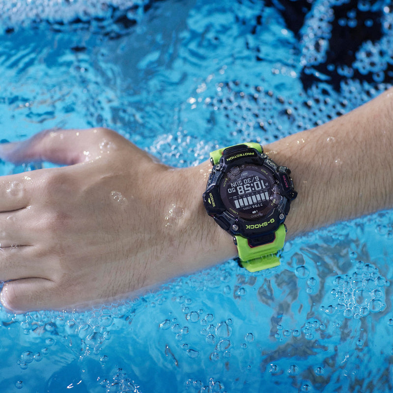 Casio Men's Black Resin Watch, Yellow Band | Gbd-H2000-1a9er by i-watch