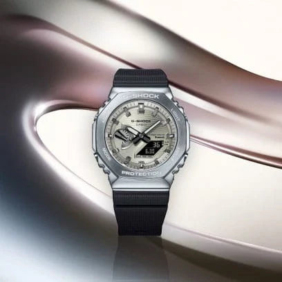 CASIO G-SHOCK Men's Silver/Black Resin Watch | GBM-2100A-8BER by i-watch
