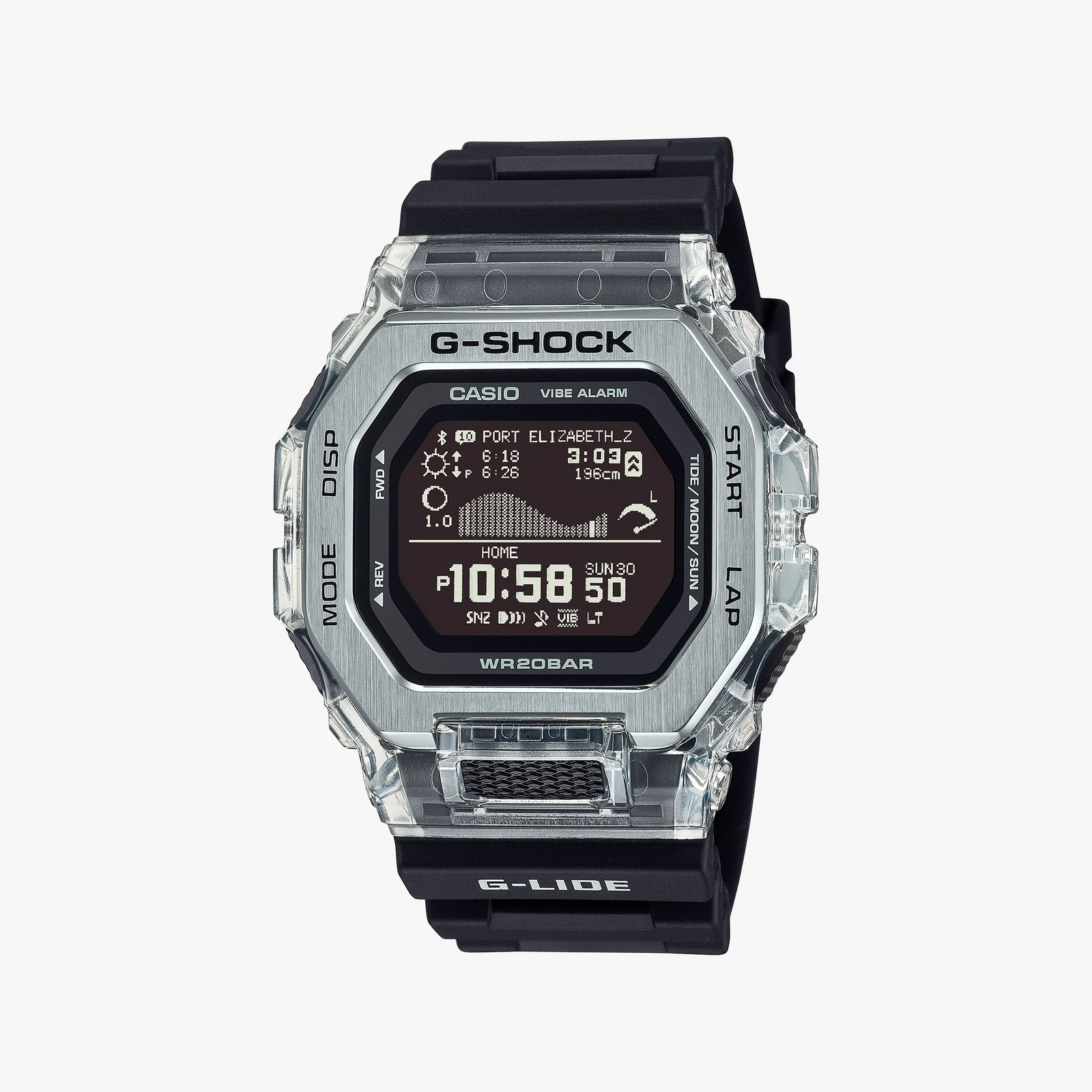 Casio G-Shock Men's Resin/Transparent, Black | Gbx-100s-1er by i-watch