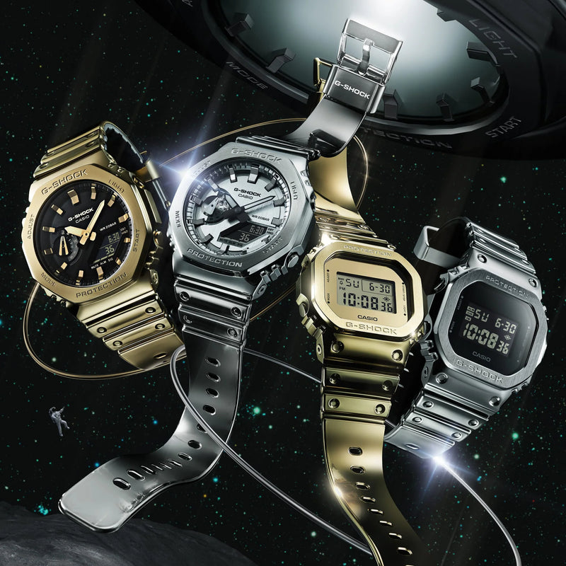 Casio Men's Silver Watch, Carbon/Silver | Gm-2100ym-8aer by i-watch