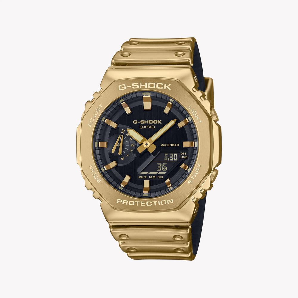 Casio Men's Gold Stainless Steel, Resin | Gm-2100ymg-9aer by i-watch