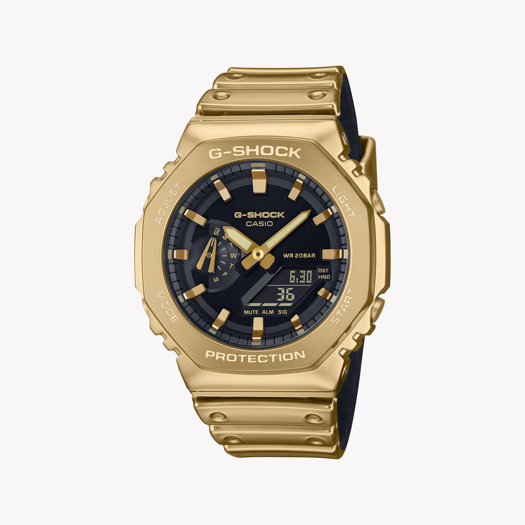 Casio Men's Gold Stainless Steel, Resin | Gm-2100ymg-9aer