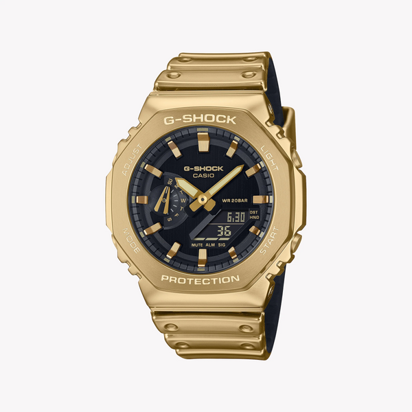 Casio Men's Gold Stainless Steel, Resin | Gm-2100ymg-9aer by i-watch
