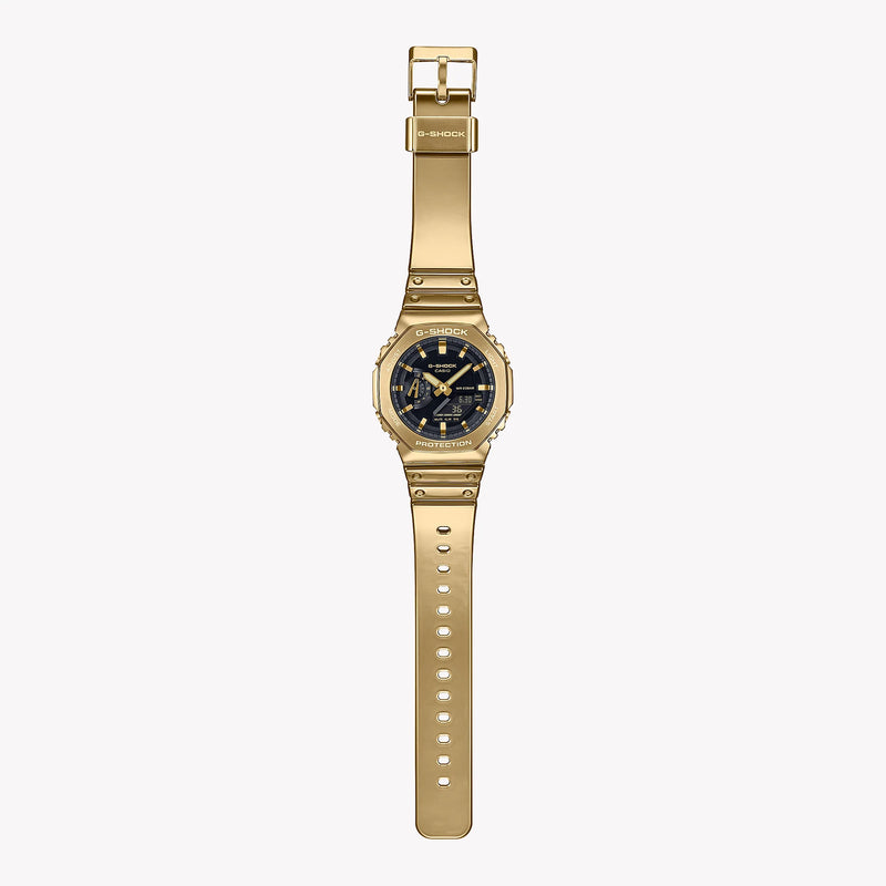 Casio Men's Gold Stainless Steel, Resin | Gm-2100ymg-9aer by i-watch