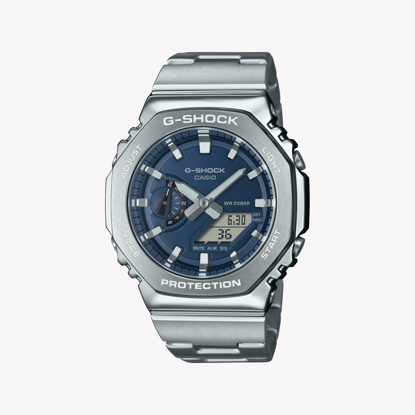 Casio G-Shock Men's Stainless Steel, Blue Dial | Gm-2110d-2ber