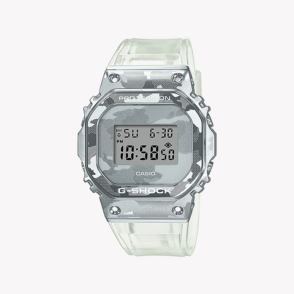 Casio Men's Silver/Transparent, Resin/Resin | Gm-5600scm-1er by i-watch