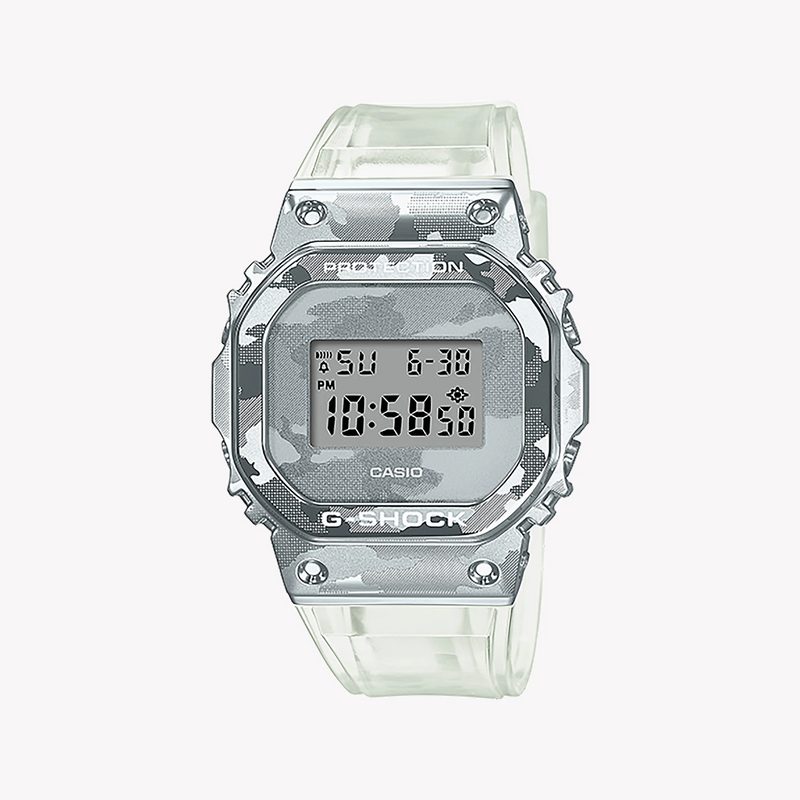 Casio Men's Silver/Transparent, Resin/Resin | Gm-5600scm-1er by i-watch