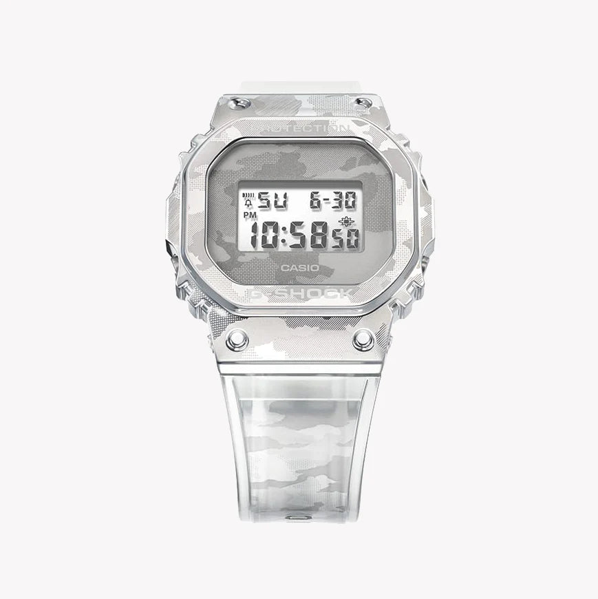 Casio Men's Silver/Transparent, Resin/Resin | Gm-5600scm-1er by i-watch