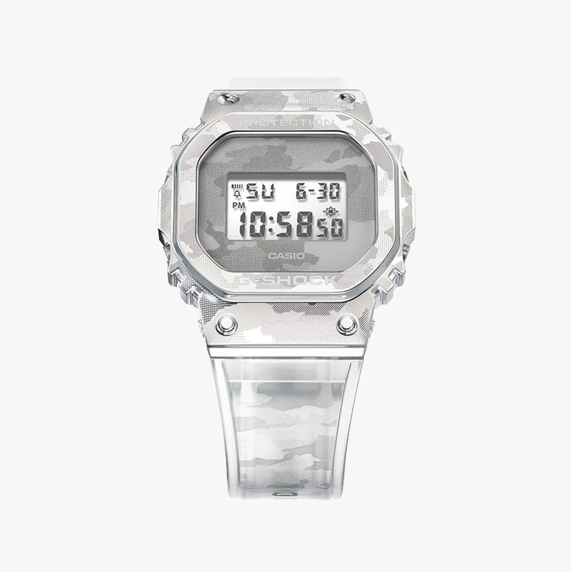 Casio Men's Silver/Transparent, Resin/Resin | Gm-5600scm-1er by i-watch