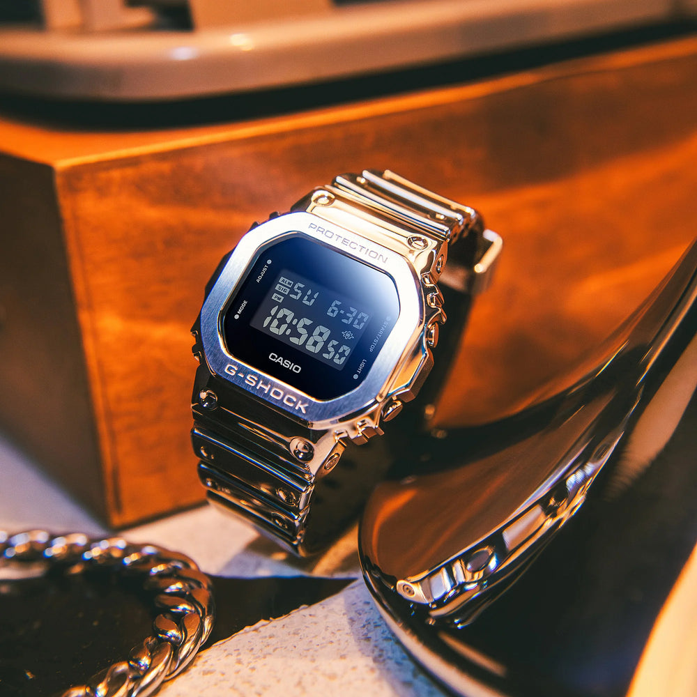 Casio Men's Silver Stainless Steel Watch | Gm-5600ym-8er by i-watch