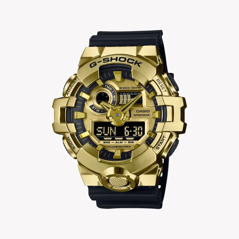 Casio G-Shock Men's Black/Gold Resin Watch | Gm-700g-9aer