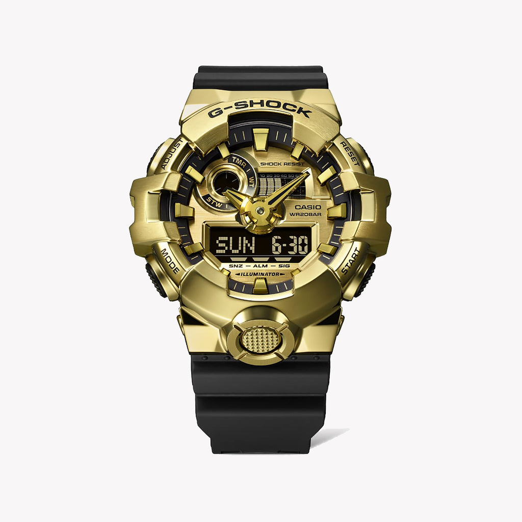 Casio G-Shock Men's Black/Gold Resin Watch | Gm-700g-9aer