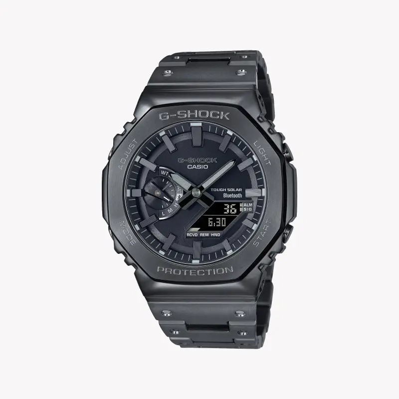 Casio G-Shock Men's Black Stainless Steel Watch, Black Dial | Gm-B2100bd-1aer