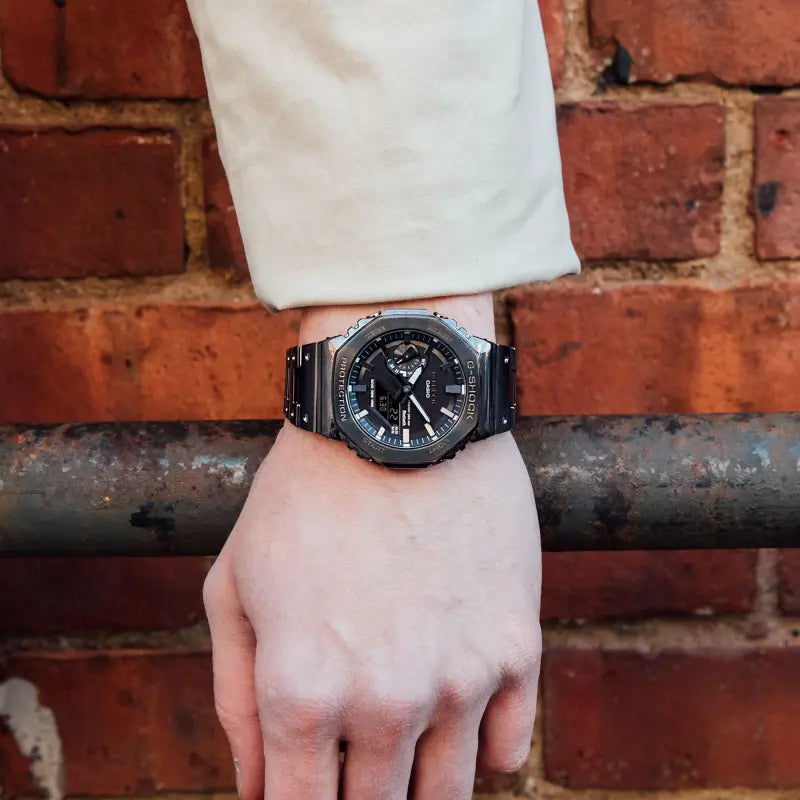 Casio G-Shock Men's Black Stainless Steel Watch, Black Dial | Gm-B2100bd-1aer