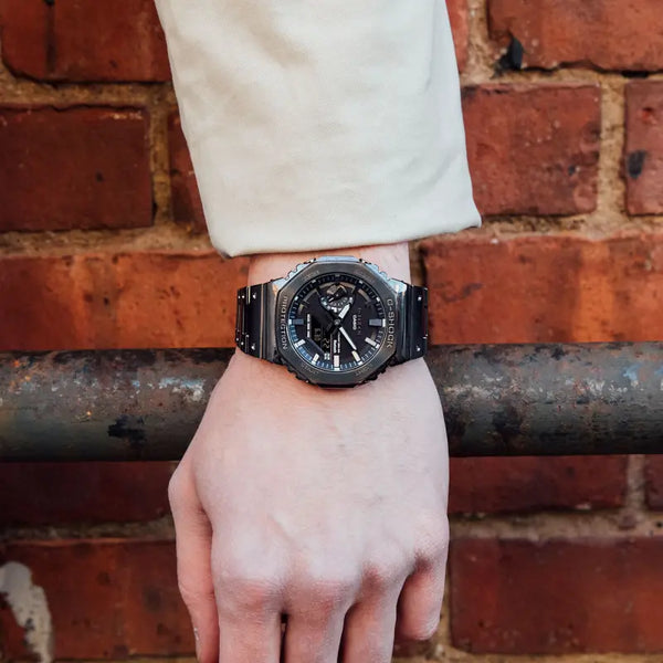 Casio G-Shock Men's Black Stainless Steel Watch, Black Dial | Gm-B2100bd-1aer