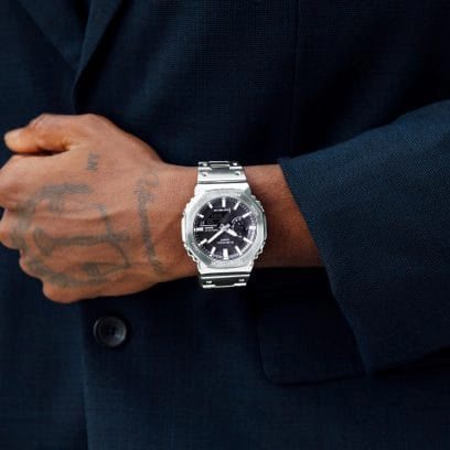 Casio G-Shock Men's Stainless Steel Silver Watch | Gm-B2100sd-1aer